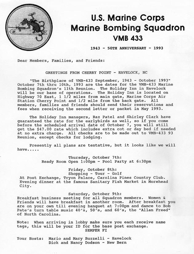 1993 Reunion Announcement